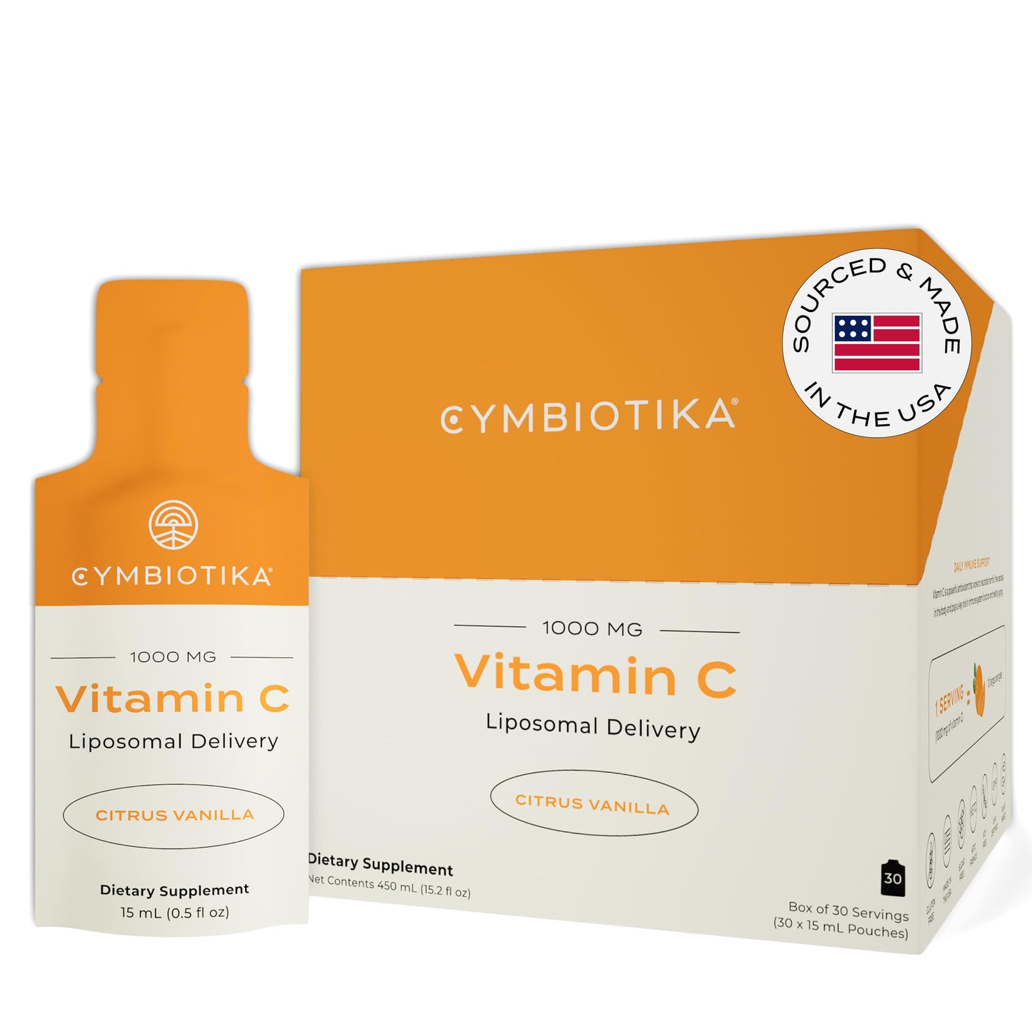 Symbiotica Vitamin C 1000mg Liposomal 15ml Sachet (Pack of 30)