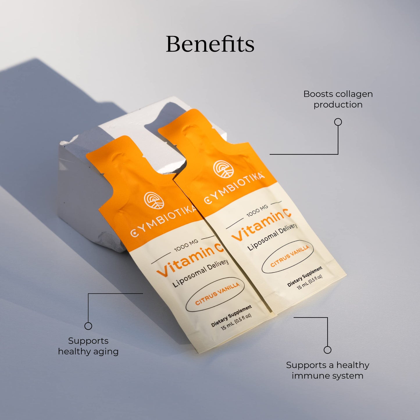 Symbiotica Vitamin C 1000mg Liposomal 15ml Sachet (Pack of 30)