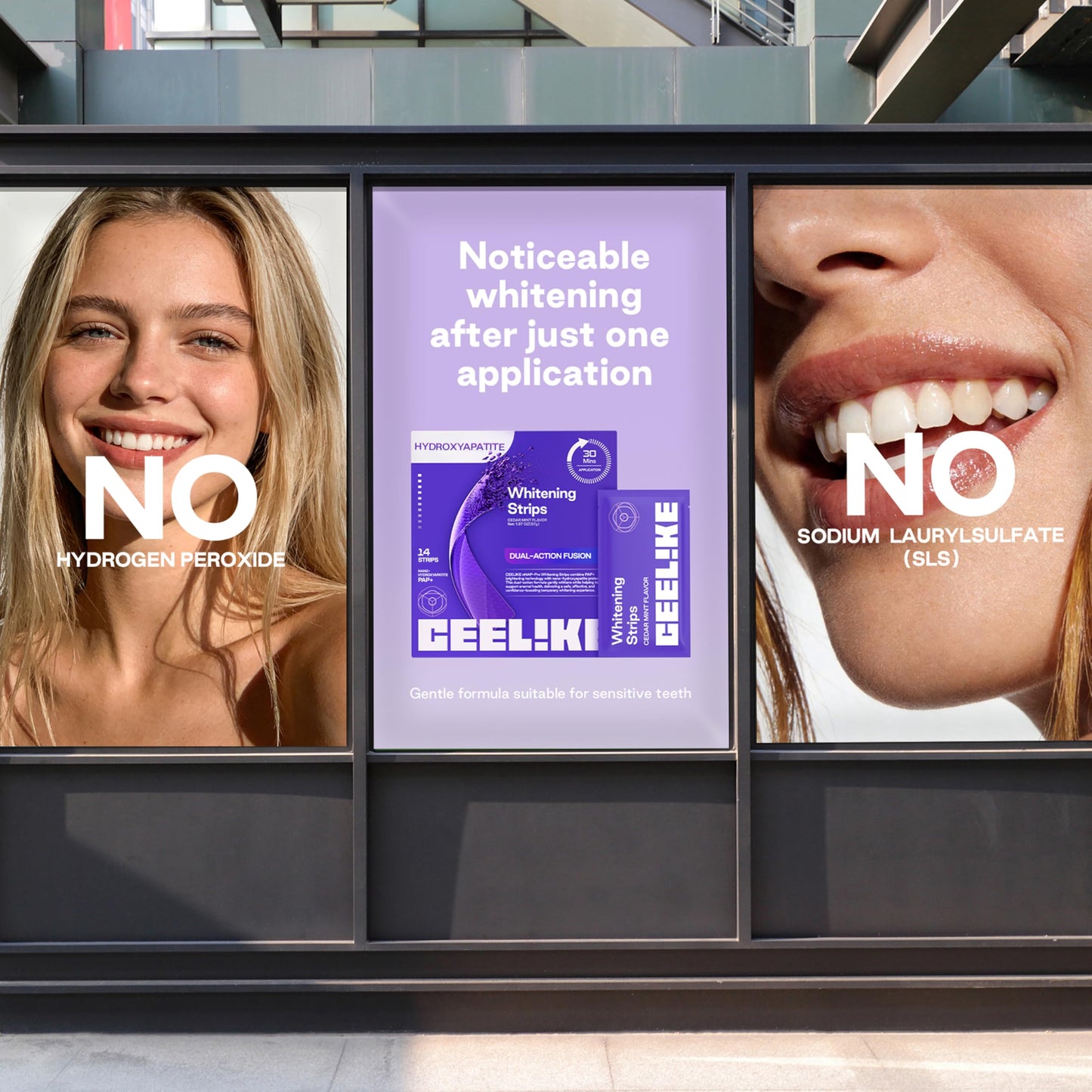 CEELIKE Purple Teeth Whitening 14 Strips (7 Treatments)