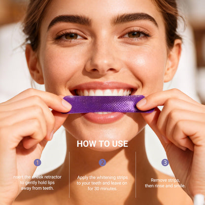 CEELIKE Purple Teeth Whitening 14 Strips (7 Treatments)